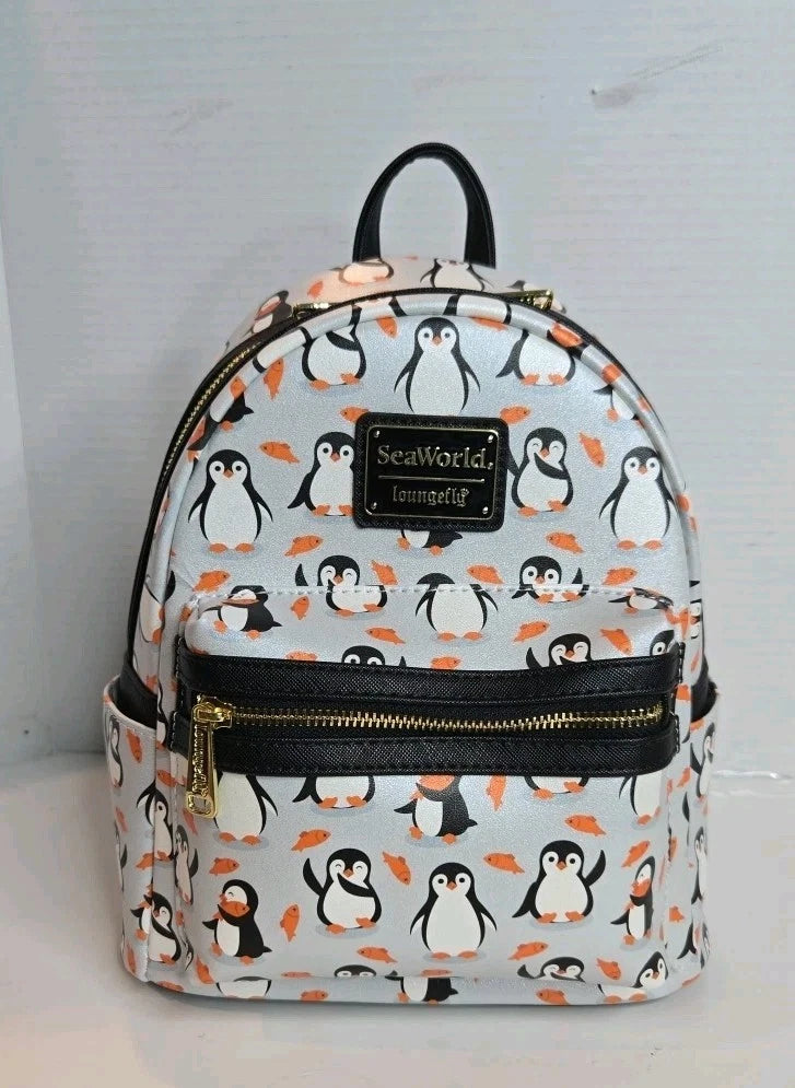 SeaWorld Exclusive Penguin AOP Mini Backpack