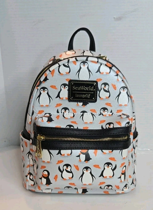 SeaWorld Exclusive Penguin AOP Mini Backpack