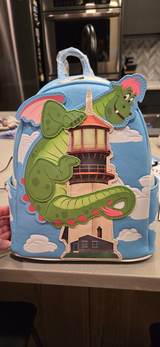 Disney World 11 Games Pete's Dragon Elliot Lighthouse Mini Backpack