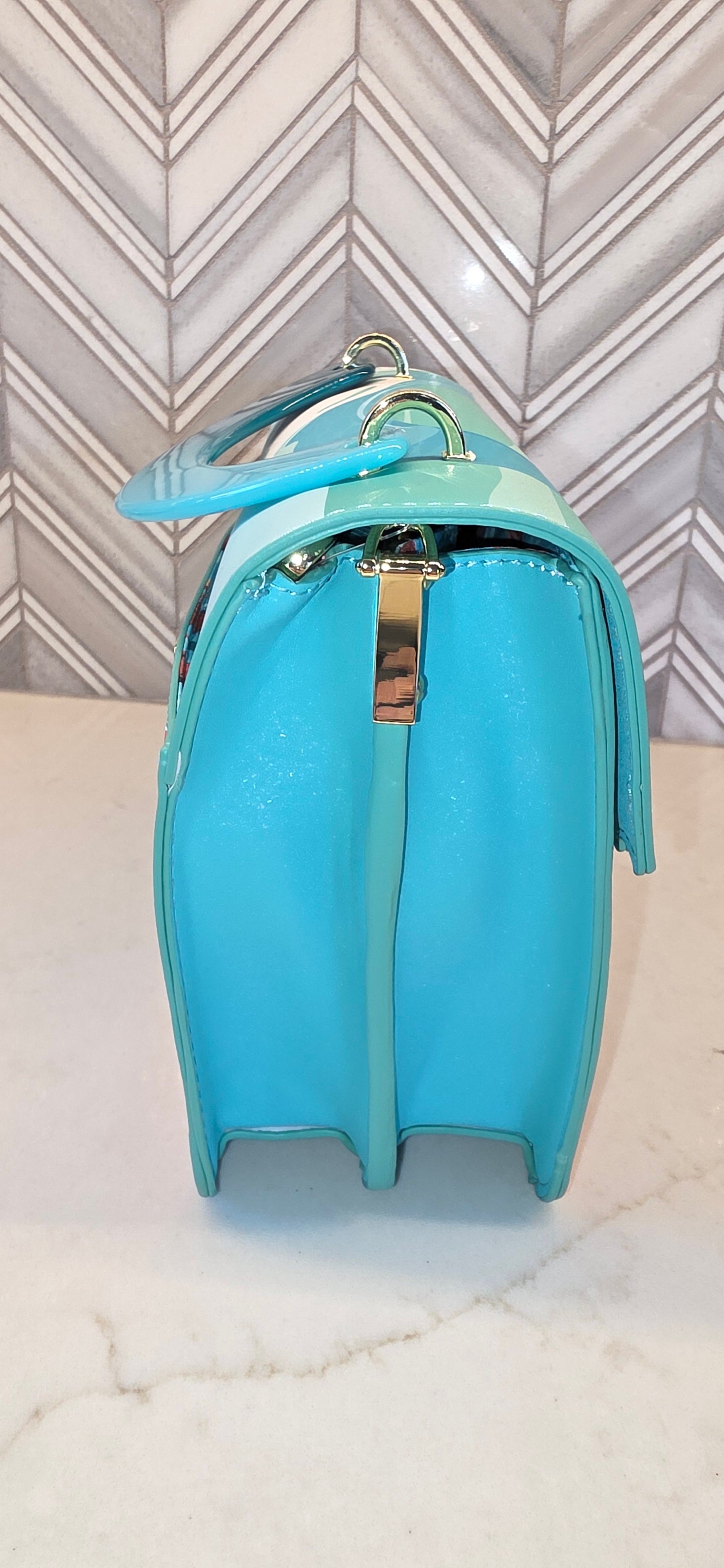 CB: Loungefly Disney Moana Ocean Wave Handle GITD Glow in the Dark Crossbody Bag