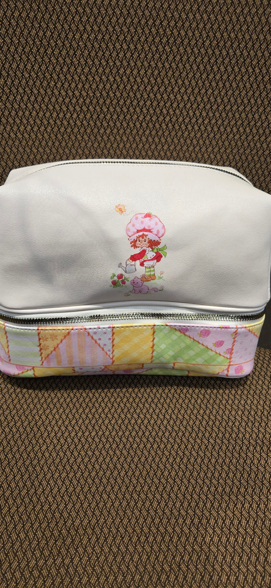 Strawberry Shortcake Quilted Makeup Bag