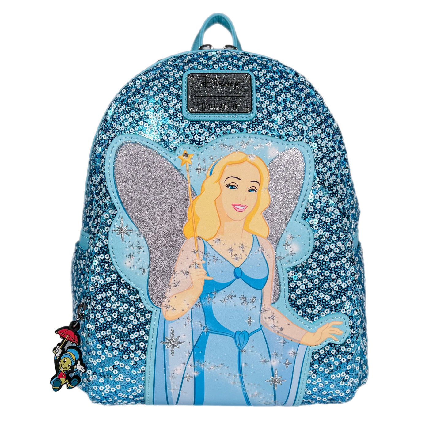 Disney Pinocchio Blue Fairy Light Up Sequin Mini Backpack