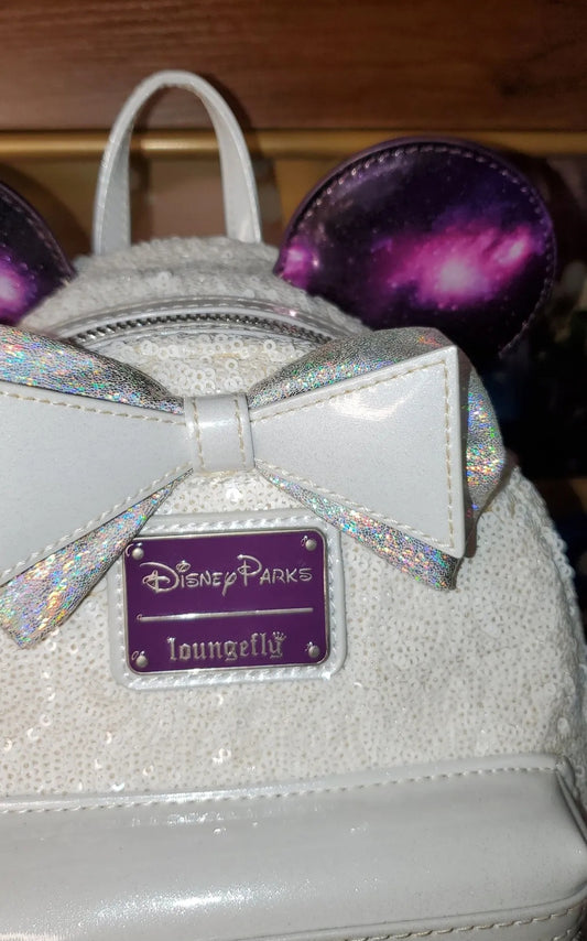 Disney Parks MMA Minnie Mouse Main Attraction Space Mountain 50th Anniversary Limited Edition Mini Backpack