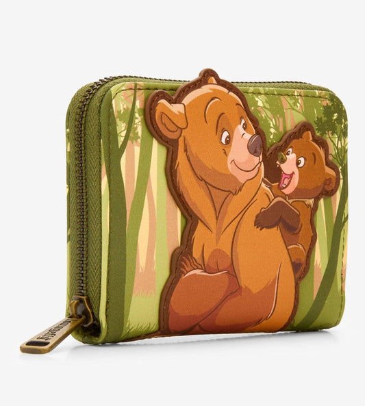 Disney Brother Bear Stacked Indexer Zip Around Wallet