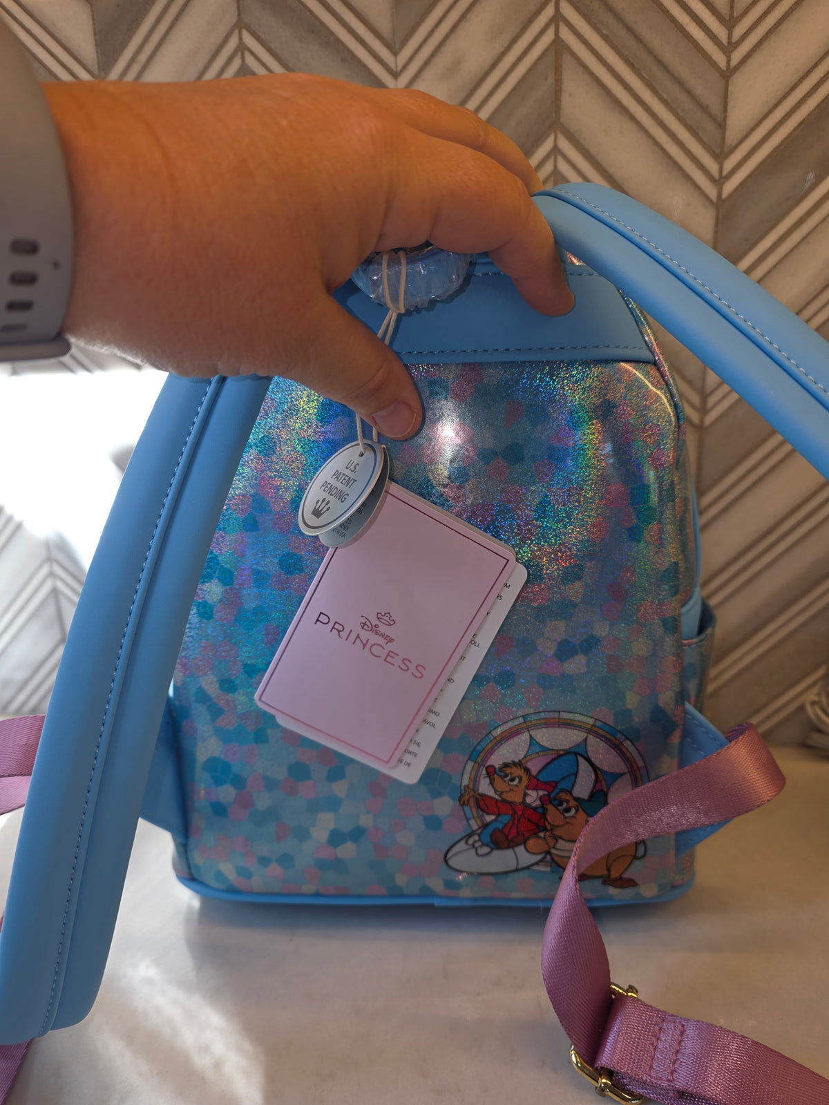 BP: Loungefly Disney Cinderella Amazon Exclusive Stained Glass Mini Backpack