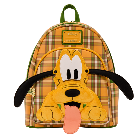 Disney Pluto 95th Anniversary Plaid Mini Backpack