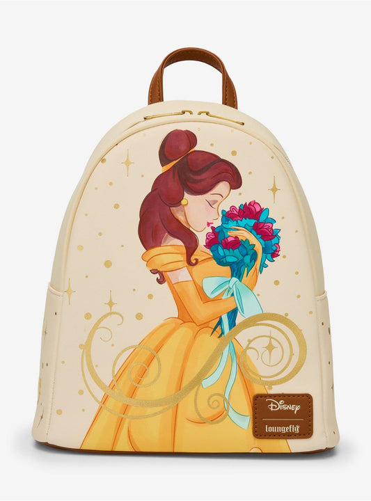 Disney Beauty and the Beast Belle Rose Flower Bouqet Mini Backpack