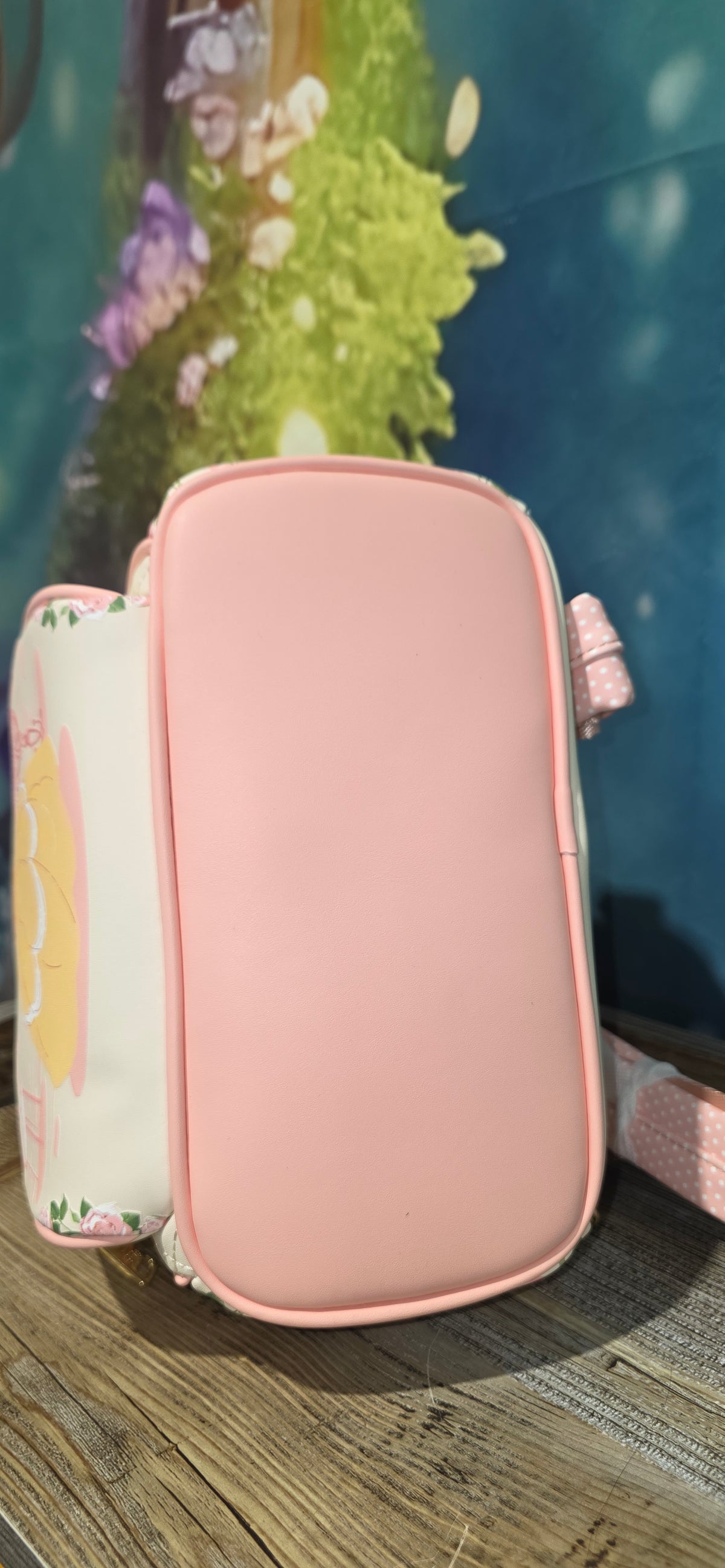 BUNDLE: Loungefly Disney Beauty and the Beast Belle Tea Time Roses Mini Backpack and Matching Indexer Wallet