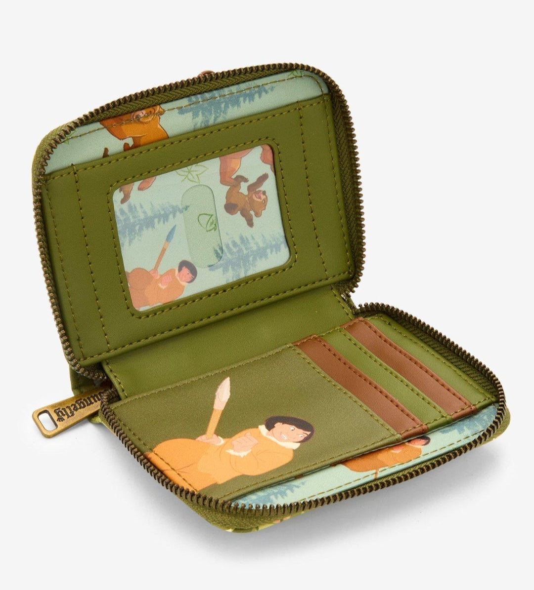 Disney Brother Bear Stacked Indexer Zip Around Wallet