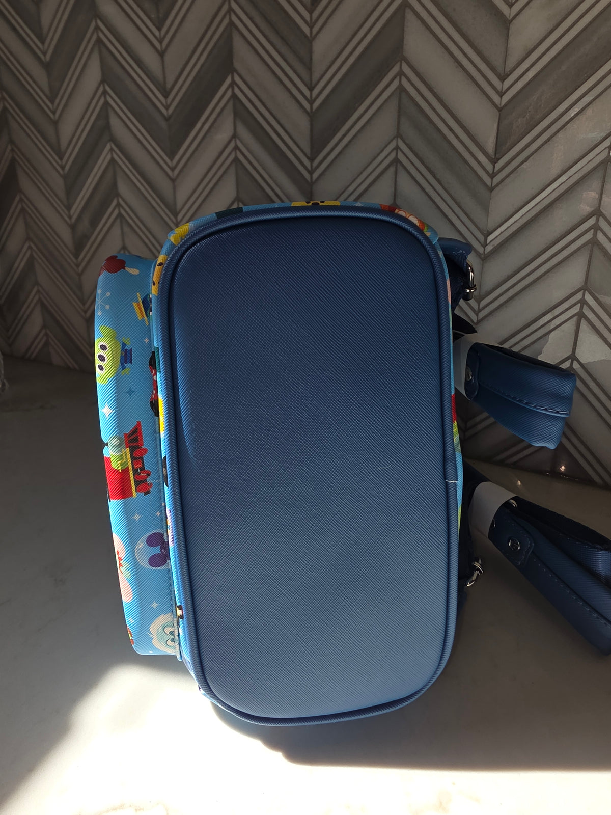 BP: Loungefly Disney Parks Chibi Character and Balloon AOP Mini Backpack