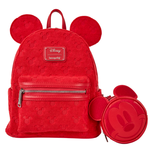 Disney Mickey Mouse All-Over Print Terry Cloth Mini Backpack