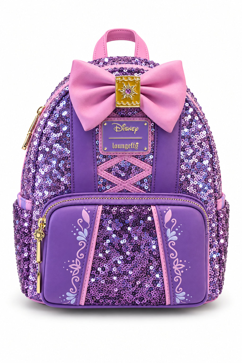 BP: Loungefly Disney Tangled Rapunzel Dress Sequin Mini Backpack- Princess Edition