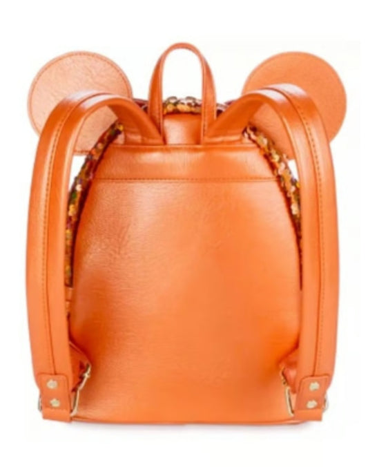 Disney Parks Minnie Mouse Peach Punch Sequin Mini Backpack