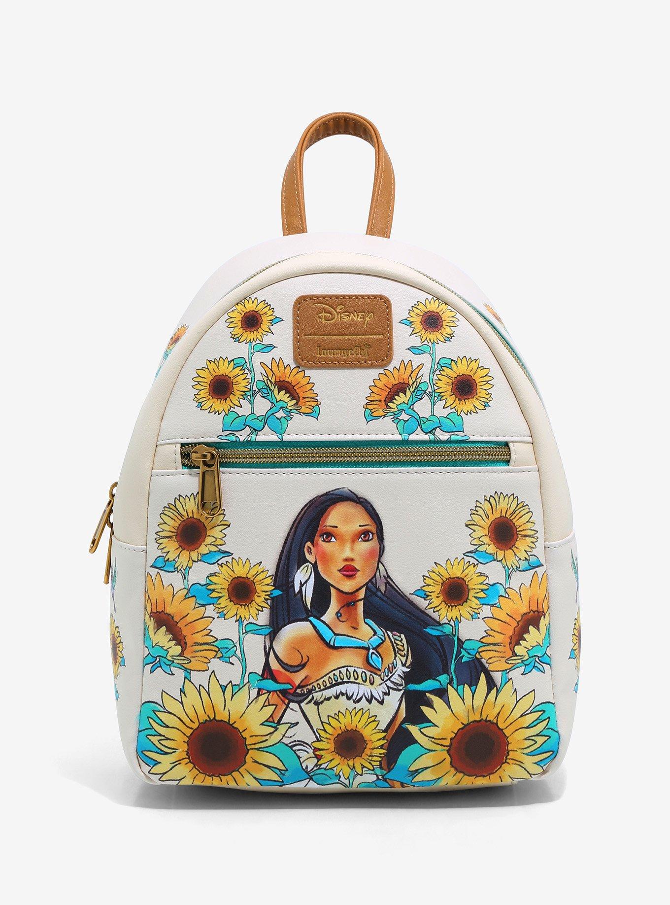 Disney Pocahontas RARE Sunflower Art Mini Backpack NWOT