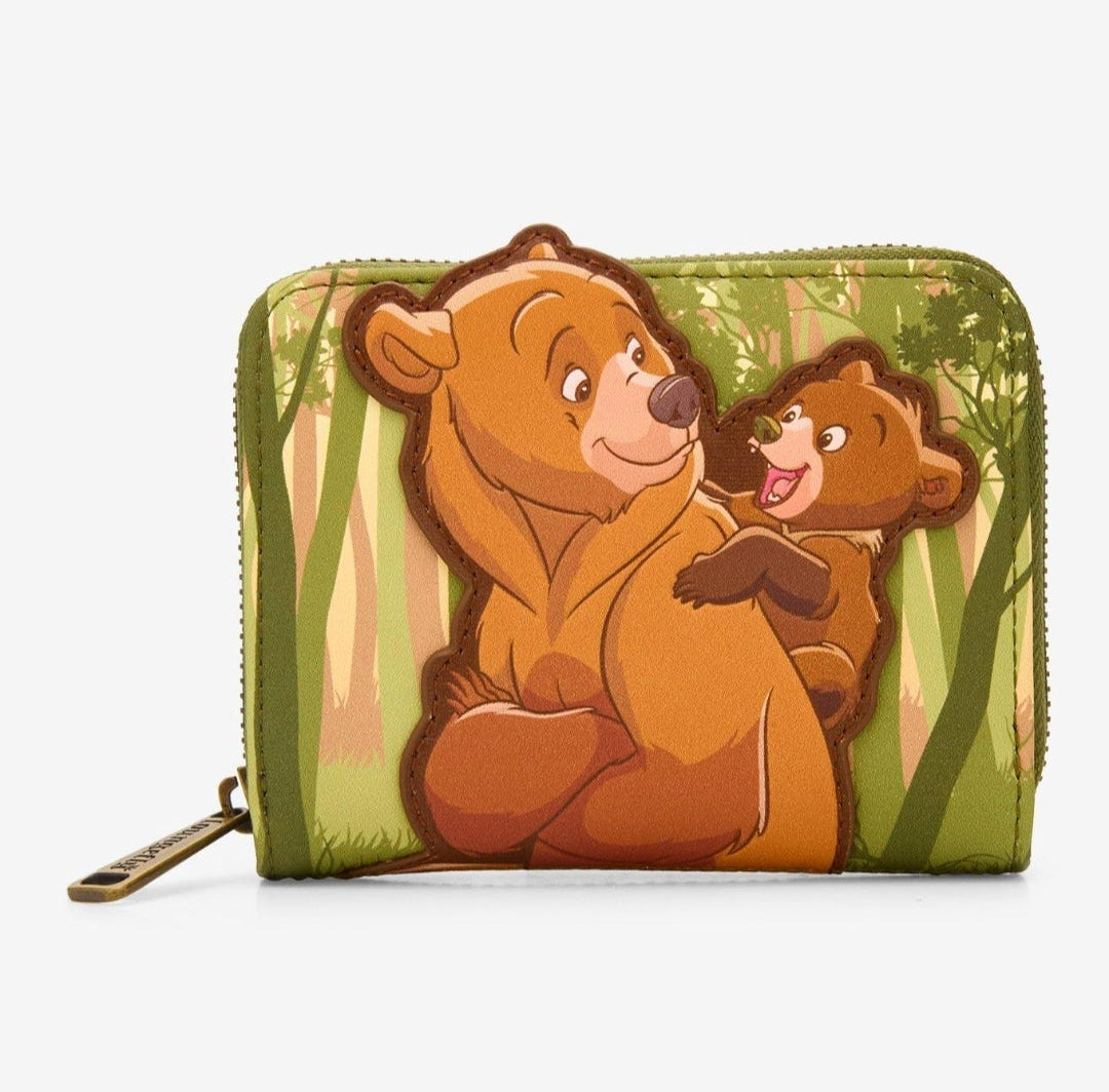 Disney Brother Bear Stacked Indexer Zip Around Wallet
