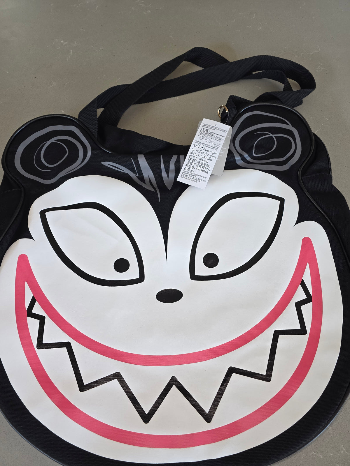TOTE: Disney Parks NBC The Nightmare Before Christmas Vampire Scary Teddy Oversized Canvas Tote