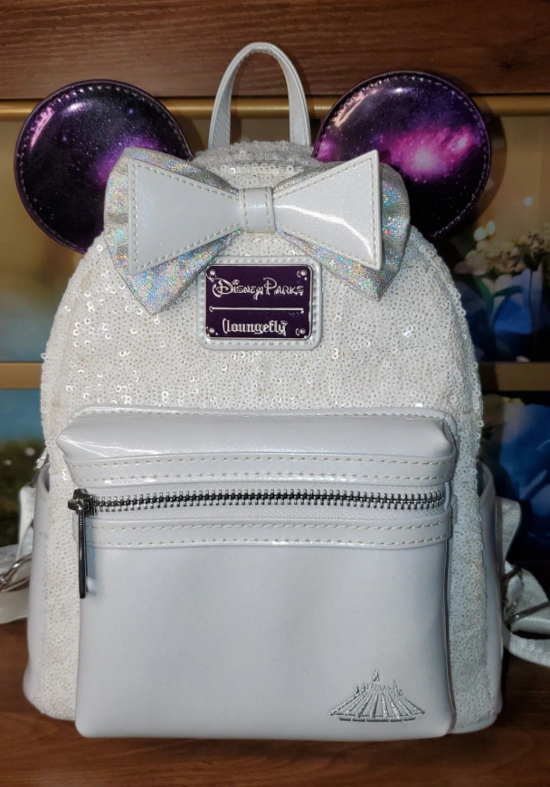 Disney Parks MMA Minnie Mouse Main Attraction Space Mountain 50th Anniversary Limited Edition Mini Backpack