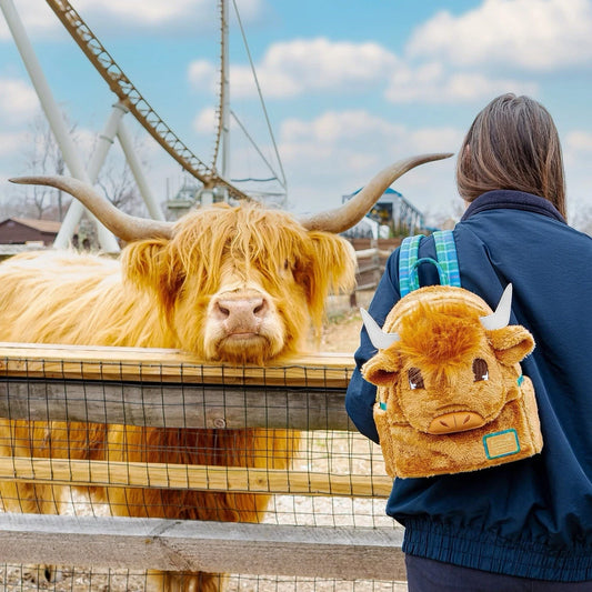 Busch Gardens Williamsburg Highland Cow Plush Mini Backpack