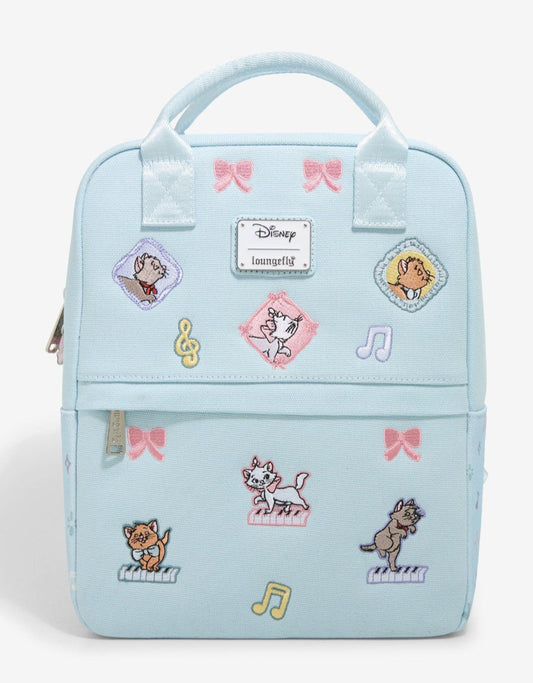 Disney Aristocats Square Canvas Embroidered Mini Backpack