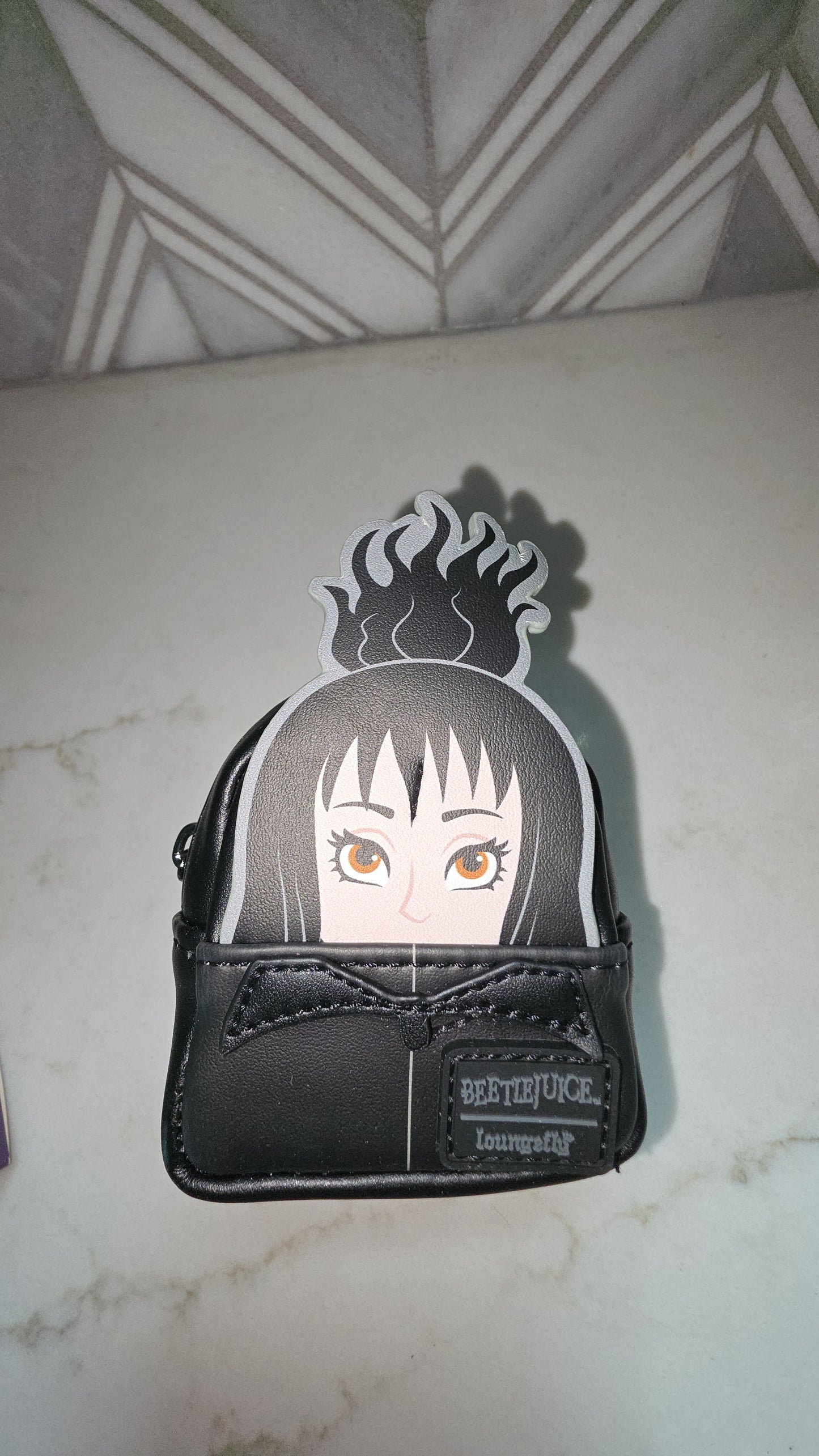 KEYCHAIN: Loungefly Beetlejuice CONFIRMED Lydia Deetz Mini Backpack Bag Charm Bag Clip Keychain