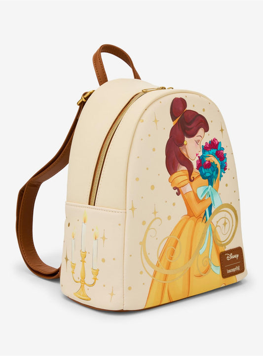 Disney Beauty and the Beast Belle Rose Flower Bouqet Mini Backpack
