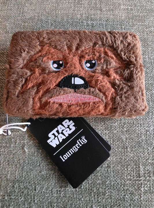 WALLET: Loungefly Star Wars Chewbacca Plush Zip Around Wallet