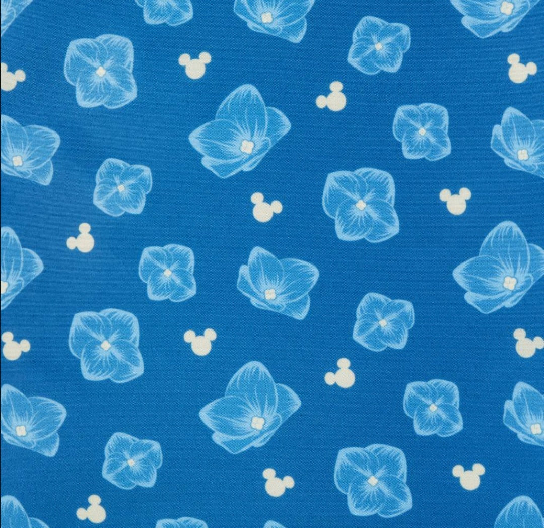 Disney Parks Blue Hydrangea Sequin Mini Backpack