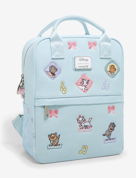 Disney Aristocats Square Canvas Embroidered Mini Backpack