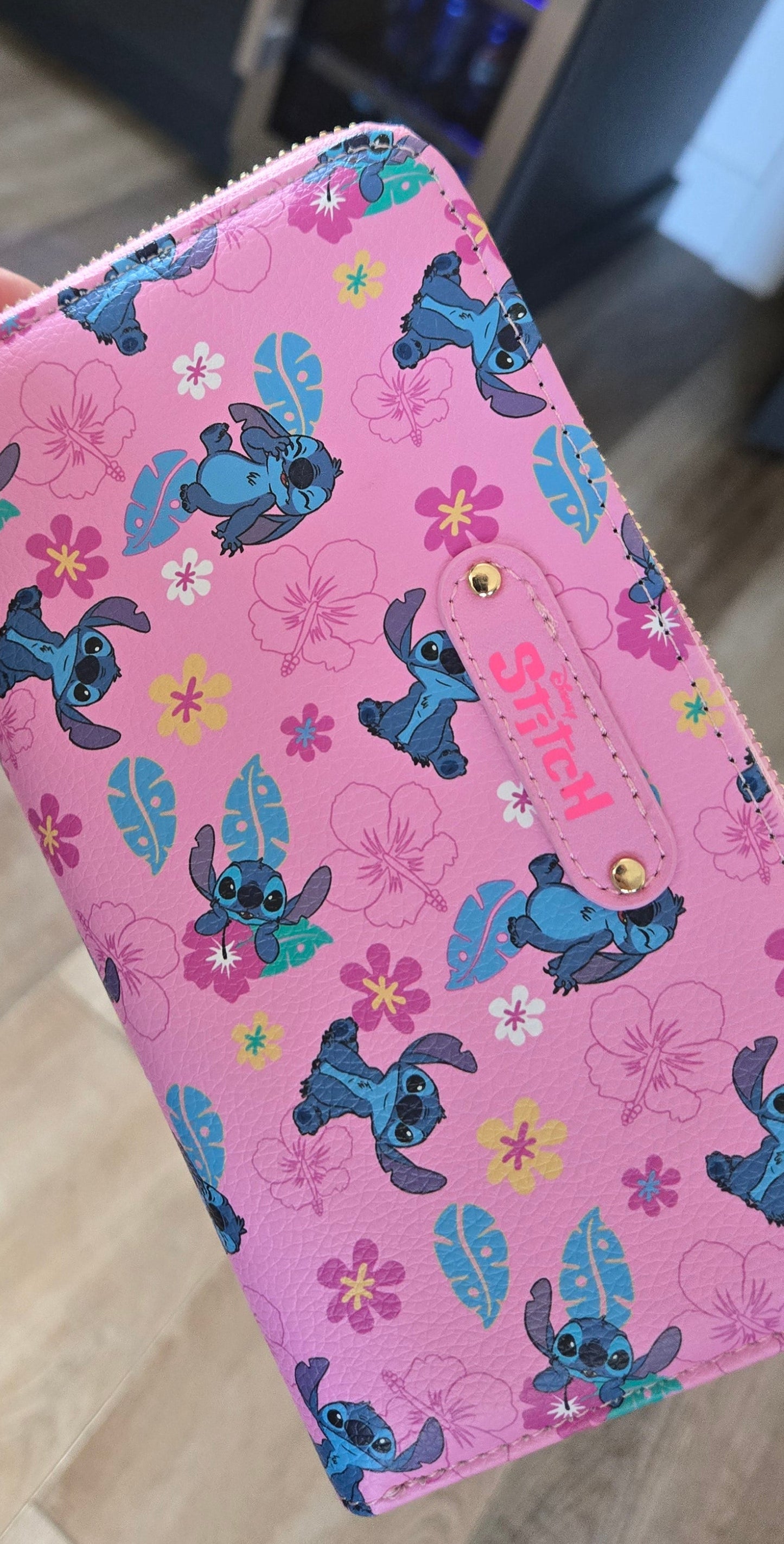Disney Stitch Pink Wristlet Wallet