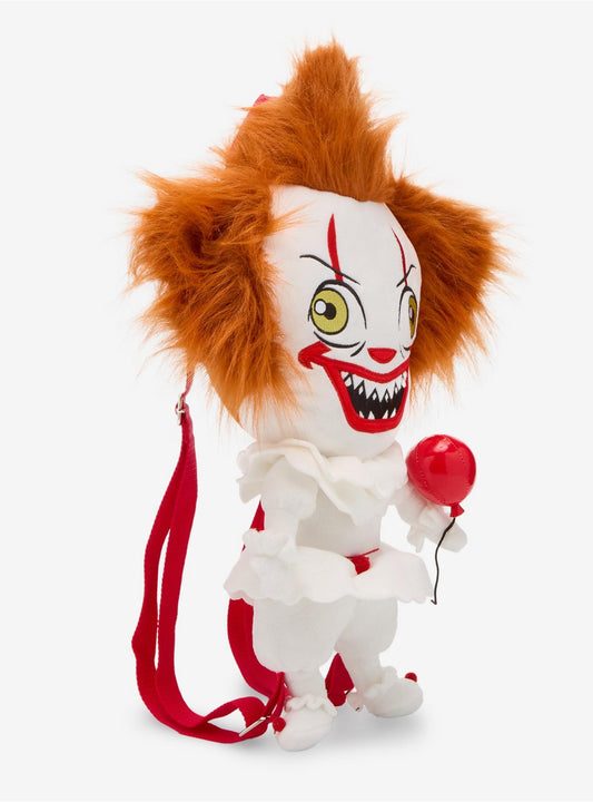 BioWorld IT Pennywise Clown Red Balloon Horror Plush Figural Backpack