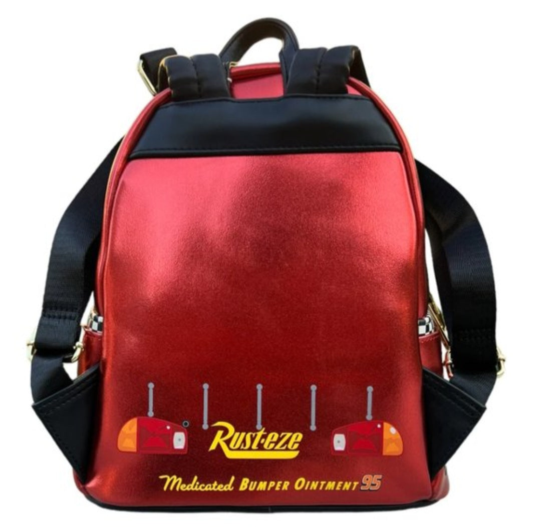 Disney Pixar Cars Lightening McQueen Red Metallic Grotto Treasures Exclusive Mini Backpack