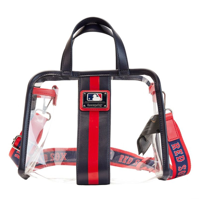 MLB Boston Red Sox Clear Tote Crossbody Stadium Bag with Pouch