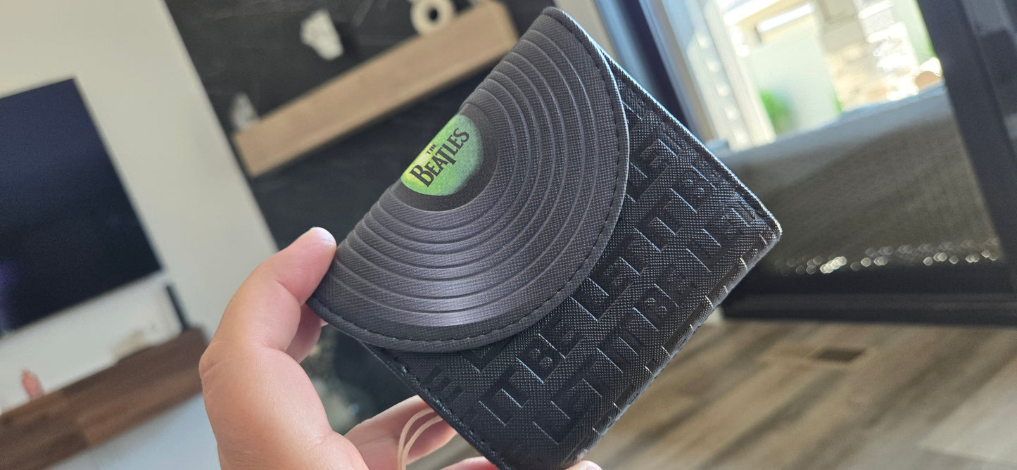 The Beatles Let it Be Vinyl Record Zip Around Wallet