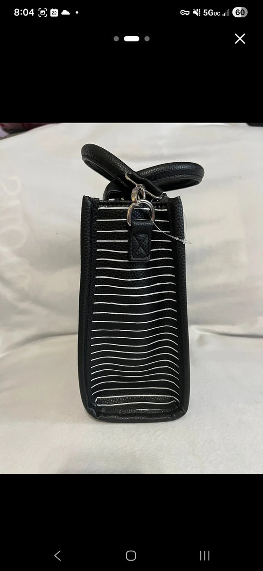 The Nightmare Before Christmas NBC Jack and Sally Striped Handbag