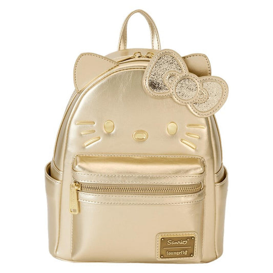Sanrio Hello Kitty 50th Anniversary Gold Mini Backpack