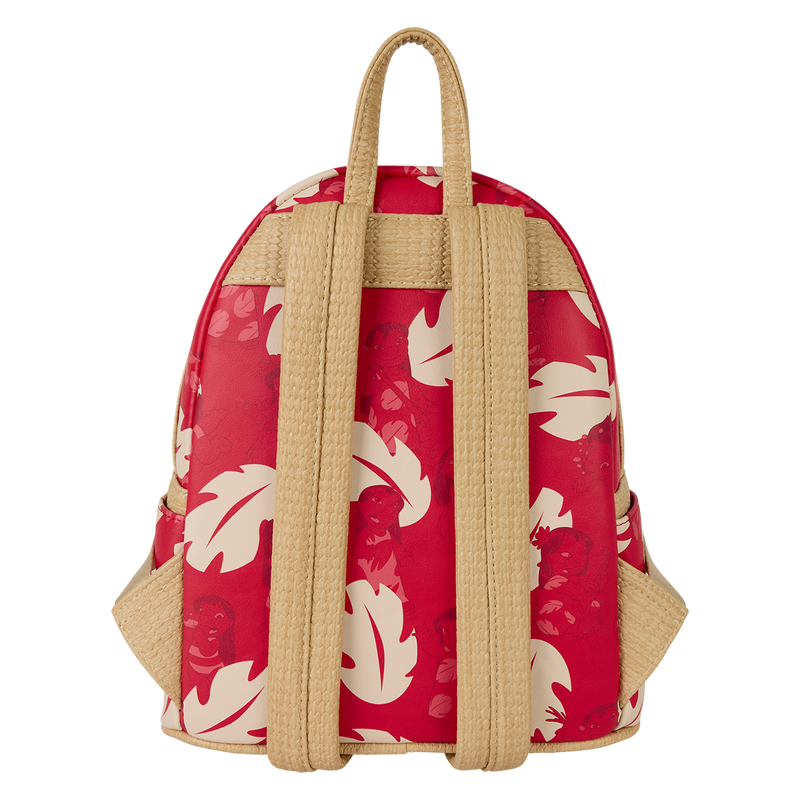 BP: Disney Lilo and Stitch Limited Release Red Charm Raffia Mini Backpack