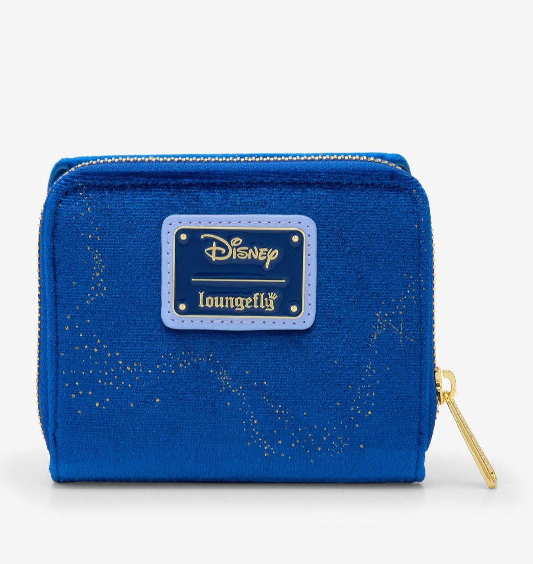 Disney Peter Pan Tinkerbell Sassy Button Velvet Indexer Wallet