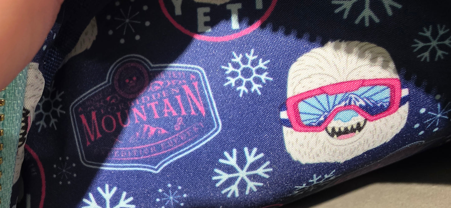 Disney Parks Snowboarding Yeti Plush Mini Backpack