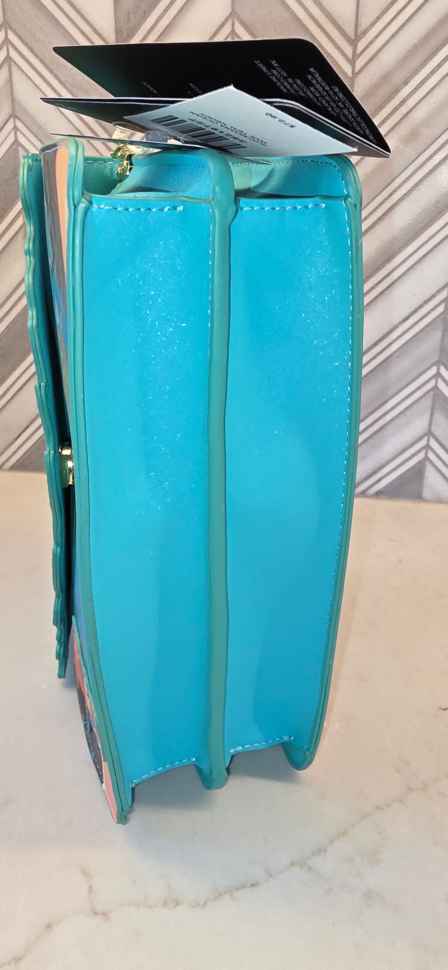 CB: Loungefly Disney Moana Ocean Wave Handle GITD Glow in the Dark Crossbody Bag