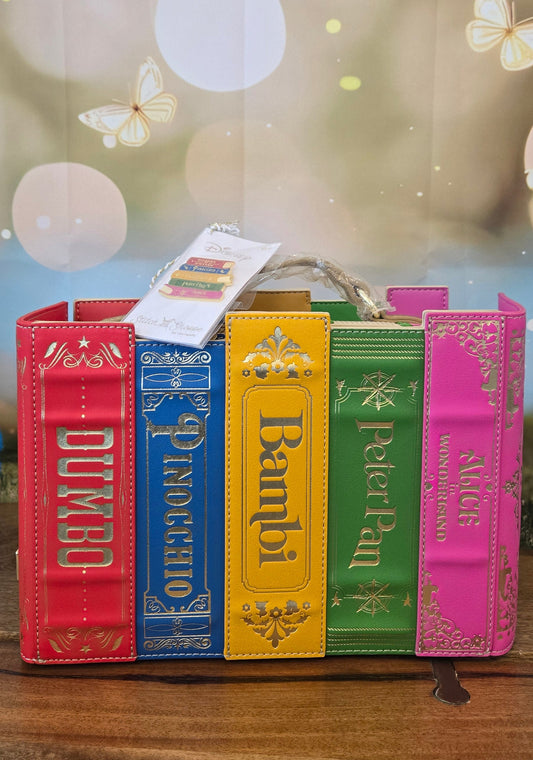 Stitch Shoppe Disney Classic Books Crossbody - Dumbo Pinocchio Bambi Peter Pan Alice in Wonderland