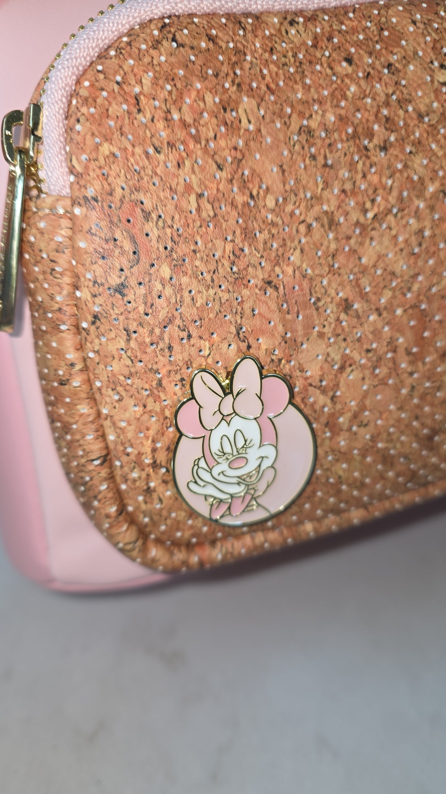 Disney Minnie Mouse Cosplay Blush Cork Trading Pin Mini Backpack with Starter Pin and Lanyard Set