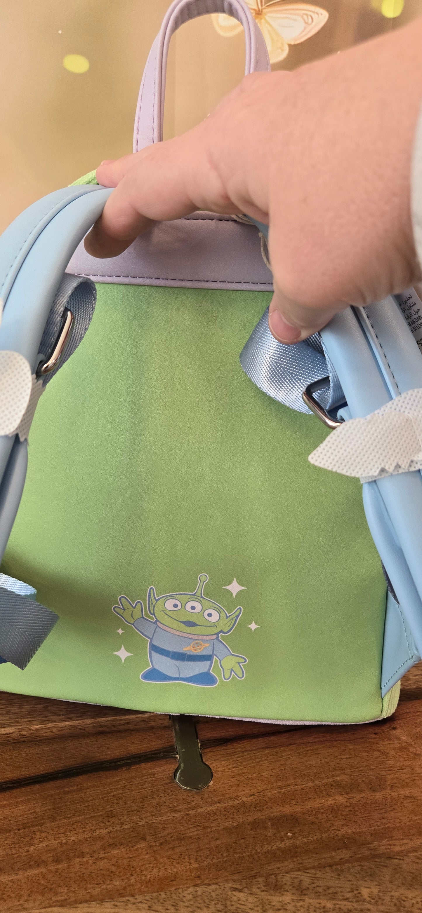 Disney Parks Pixar Toy Story Alien The Claw Corduroy Mini Backpack
