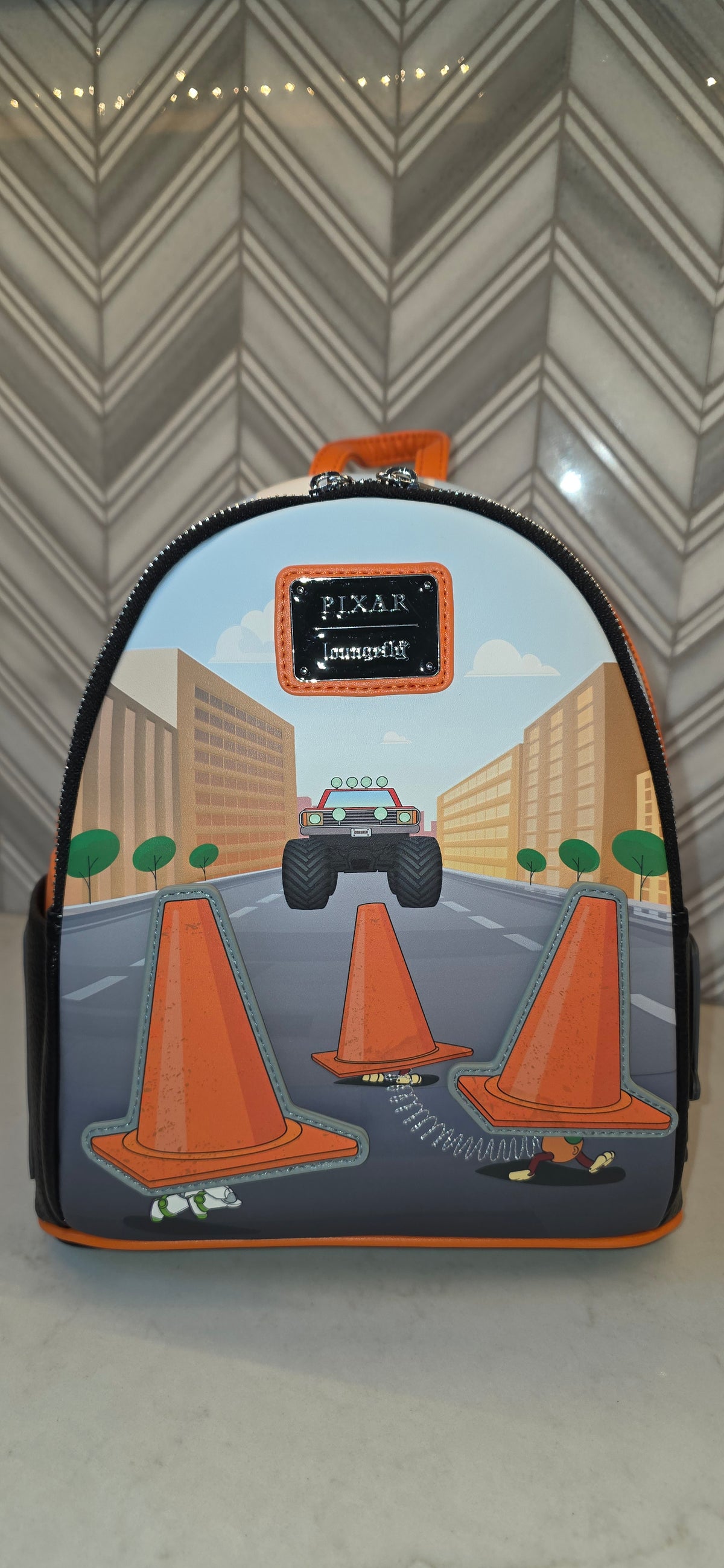 BP: Loungefly Disney Pixar Cars  Cone Scene Moveable Parts Mini Backpack