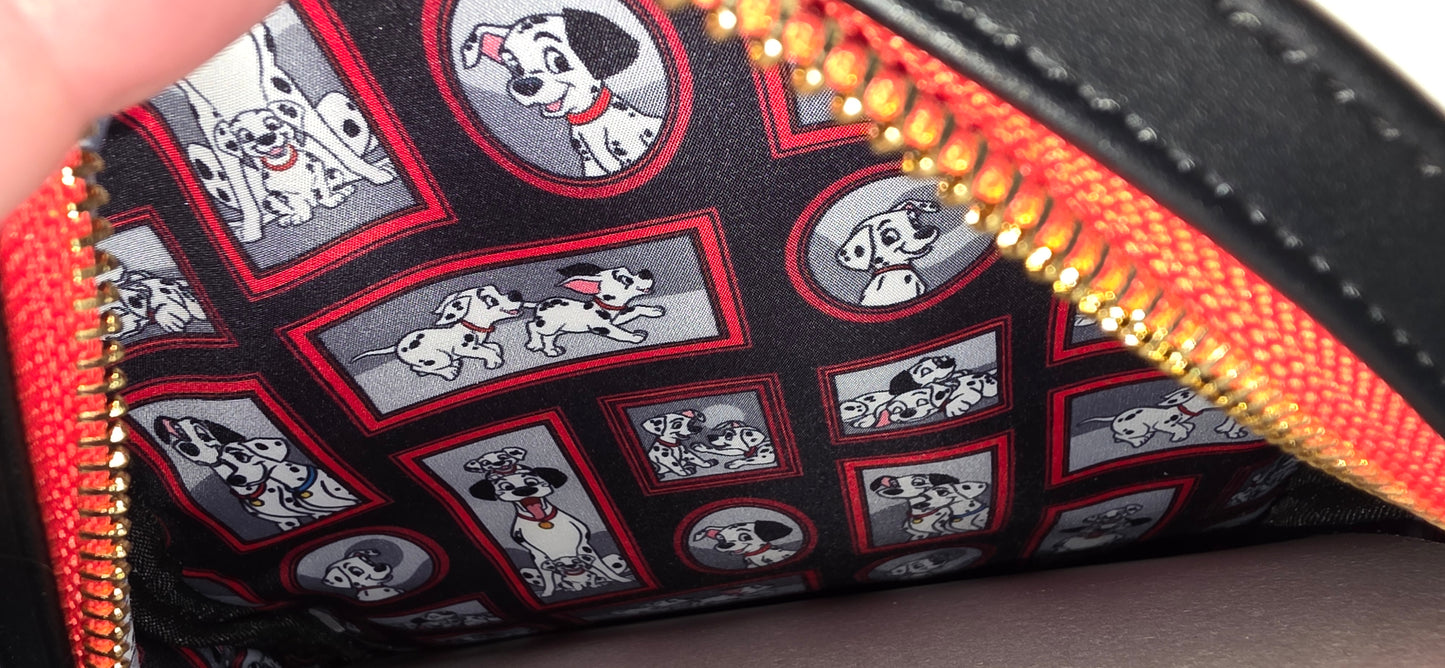 BUNDLE: Loungefly Disney 101 Dalmations Mini Backpack and Matching Card Holder Wallet