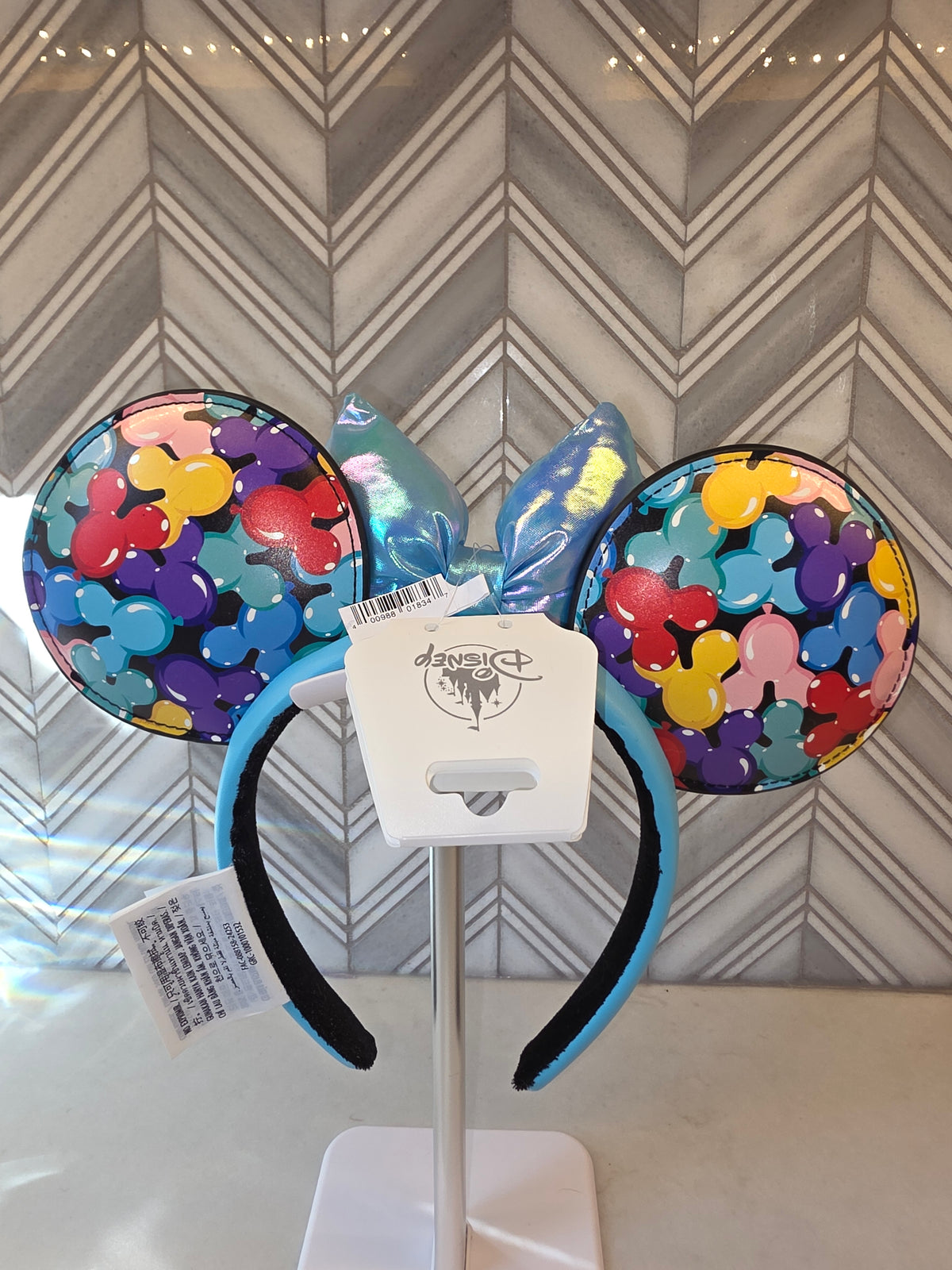 EARS: Disney Parks Mylar Mickey Mouse Silhouette Balloon Ears Headband