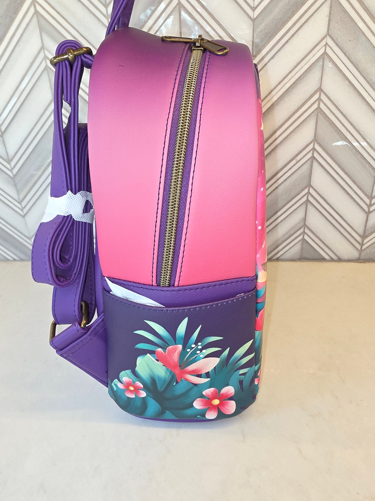 BUNDLE: Loungefly Disney The Lion King Nala and Simba Sunset Pride Rock Mini Backpack and Matching Wallet