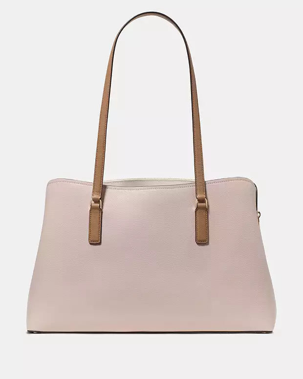 Kate Spade New York K0146 Color Blocked Powdered Blush and Cream Tote