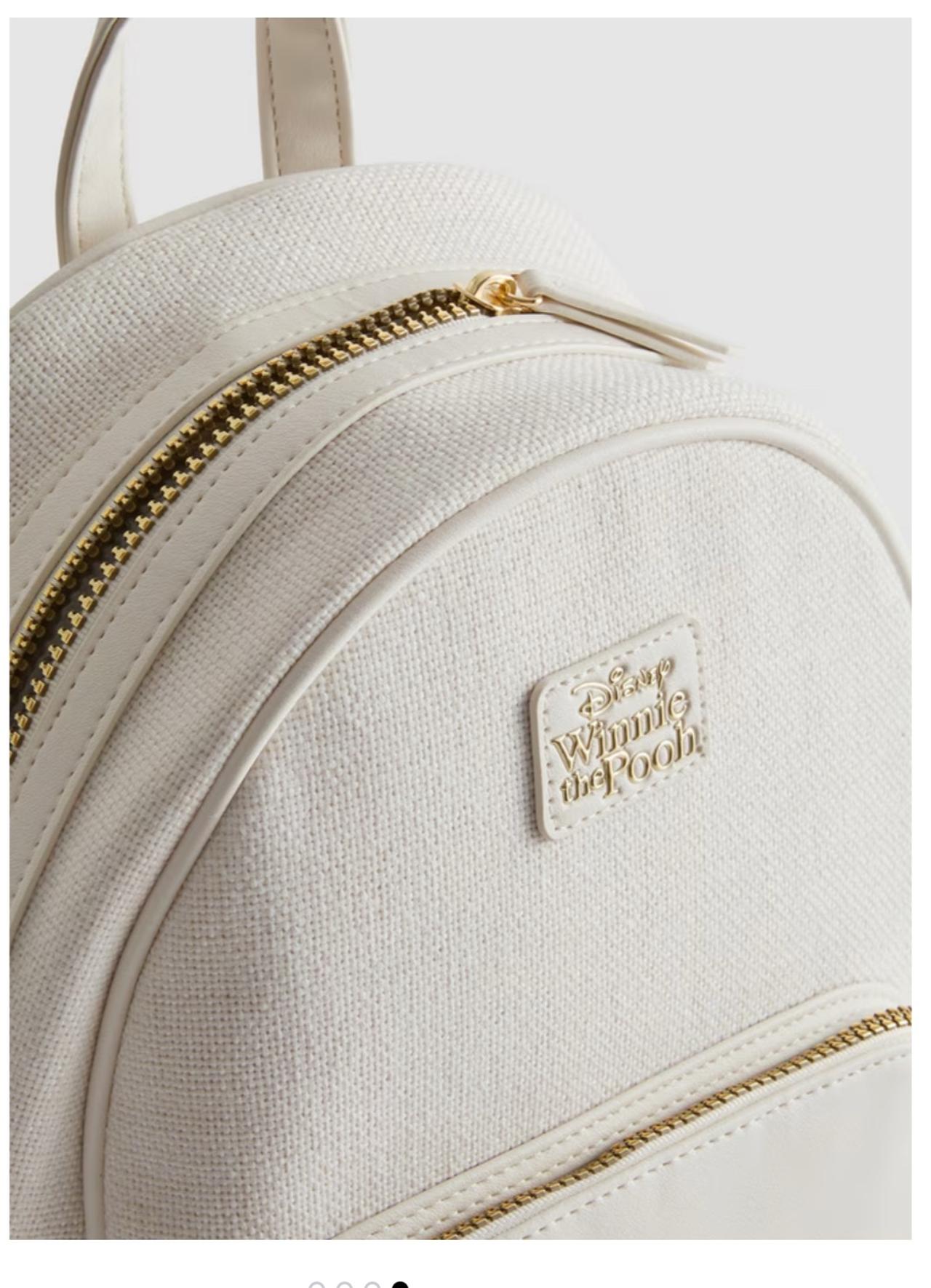 BP: Primark Disney Winnie the Pooh Cream Canvas Floral Backpack