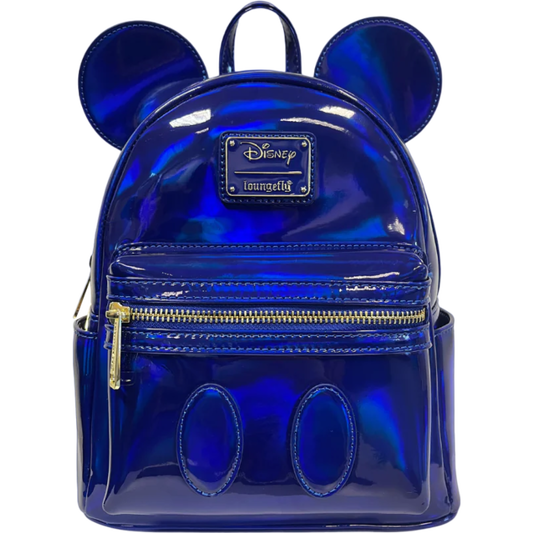 Disney Mickey Mouse Small Shoppe Royal Blue Oil Slick Mini Backpack