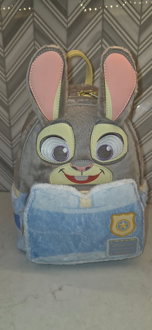BP: Loungefly Disney Parks Zootopia Judy Hopps Plush Mini Backpack